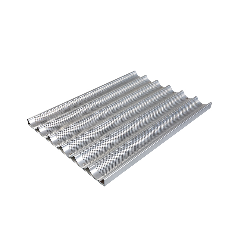 Alüminyum Bakeware Deligarlanmış Baget Pan 6-LAF
